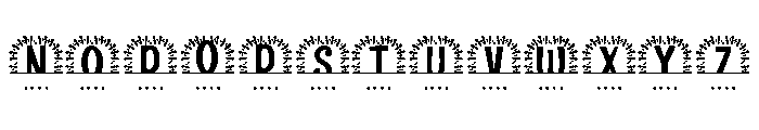 Ornalis Split Monogram Font LOWERCASE