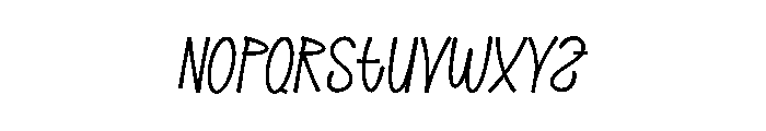 Ornament Handwriting Font UPPERCASE