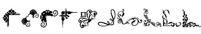 Ornamental Corner Borders Font OTHER CHARS