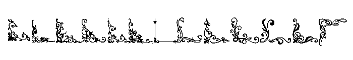 Ornamental Corner Borders Font UPPERCASE