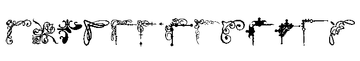 Ornamental Corner Borders Font UPPERCASE