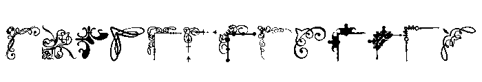 Ornamental Corner Borders Font LOWERCASE