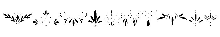 Ornamental Dividers Font OTHER CHARS