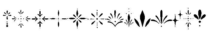 Ornamental Dividers Font UPPERCASE