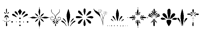 Ornamental Dividers Font UPPERCASE