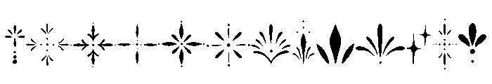 Ornamental Dividers FONT