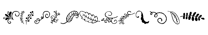 Ornamental Leafy Set FONT