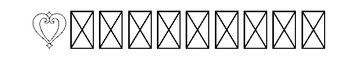 Ornamental Monogram Outline Font OTHER CHARS
