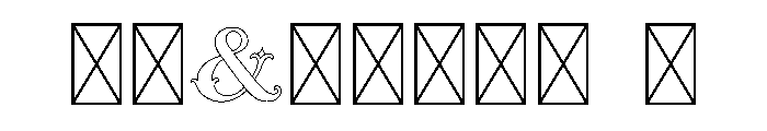 Ornamental Monogram Outline Font OTHER CHARS