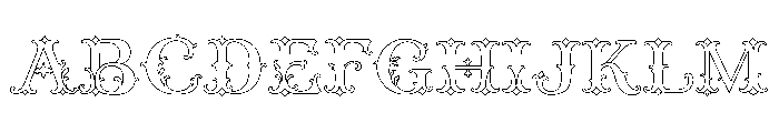 Ornamental Monogram Outline FONT