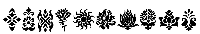 Ornamental Symbols Font OTHER CHARS