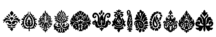 Ornamental Symbols Font UPPERCASE