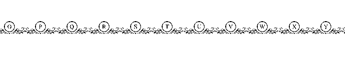 Ornate Monogram Font UPPERCASE
