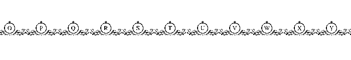 Ornate Monogram Font LOWERCASE