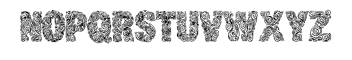 Ornate Swirl By Squeeb  Regular Font LOWERCASE