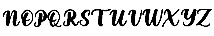 Ornatique Script Font UPPERCASE