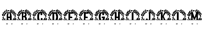 Ornatique Split Monogram Font UPPERCASE