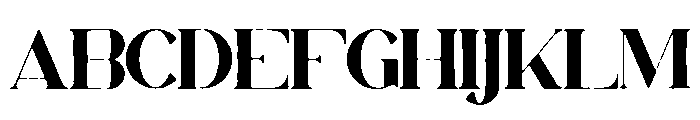 Orphic VP Regular Font UPPERCASE