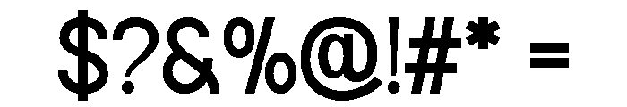 Ortico Regular Font OTHER CHARS