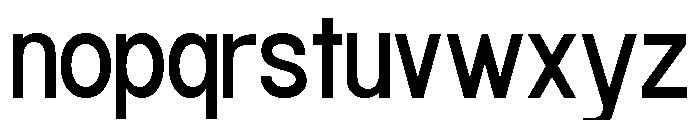 Ortico Regular Font LOWERCASE