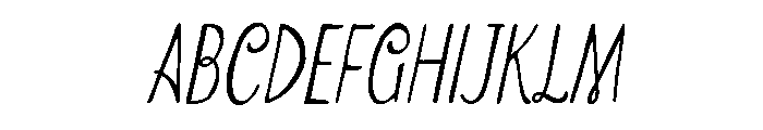 Orvane Italic Font UPPERCASE