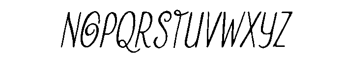 Orvane Italic Font UPPERCASE