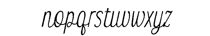 Orvane Italic Font LOWERCASE