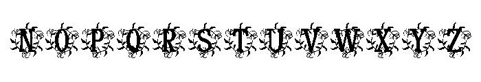 Orvara Monogram Font UPPERCASE