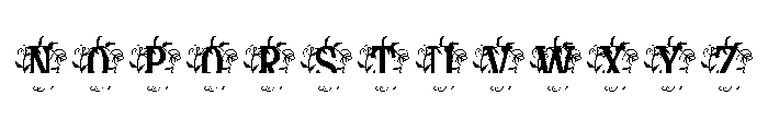 Orvara Split Monogram Font LOWERCASE