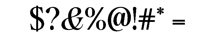Orvella Regular Font OTHER CHARS