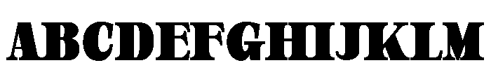 Orvessia Black Condensed Font UPPERCASE