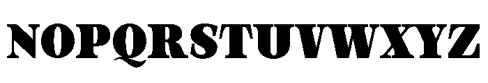 Orvessia Black Condensed Font UPPERCASE