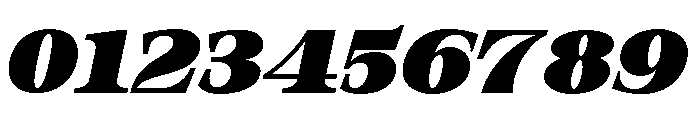 Orvessia Black Expanded Italic Font OTHER CHARS
