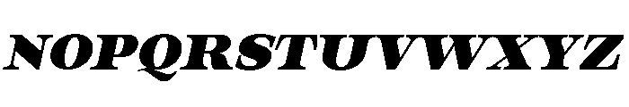 Orvessia Black Expanded Italic Font UPPERCASE