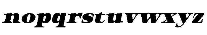 Orvessia Black Expanded Italic Font LOWERCASE