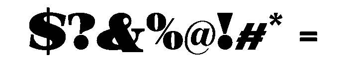Orvessia Black Expanded Font OTHER CHARS