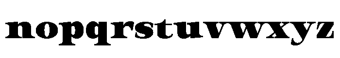 Orvessia Black Expanded Font LOWERCASE