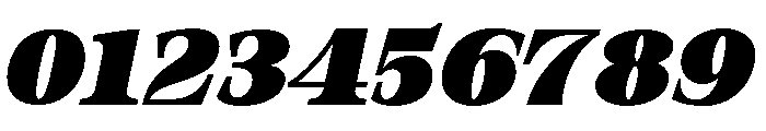 Orvessia Black Italic Font OTHER CHARS