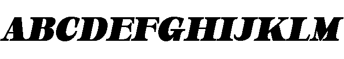 Orvessia Black Italic Font UPPERCASE