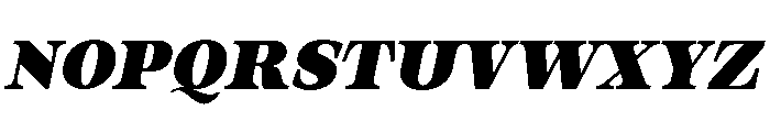 Orvessia Black Italic Font UPPERCASE