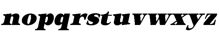 Orvessia Black Italic Font LOWERCASE