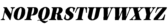 Orvessia Bold Condensed Italic Font UPPERCASE