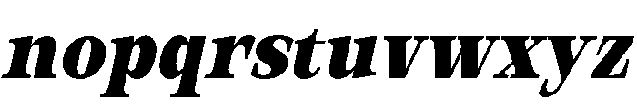 Orvessia Bold Condensed Italic Font LOWERCASE