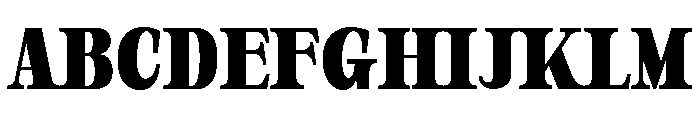 Orvessia Bold Condensed Font UPPERCASE