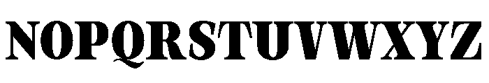 Orvessia Bold Condensed Font UPPERCASE