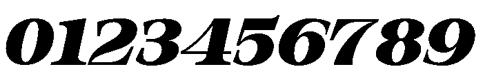 Orvessia Bold Expanded Italic Font OTHER CHARS