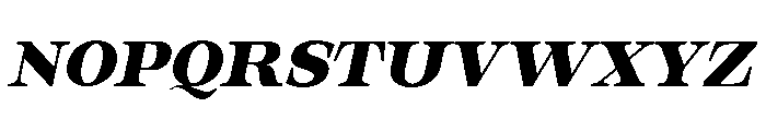Orvessia Bold Expanded Italic Font UPPERCASE