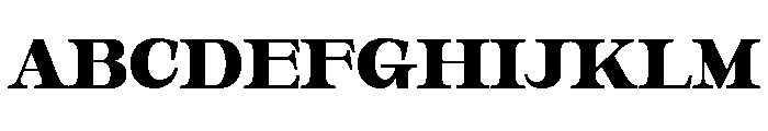 Orvessia Bold Expanded Font UPPERCASE