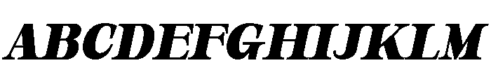 Orvessia Bold Italic Font UPPERCASE