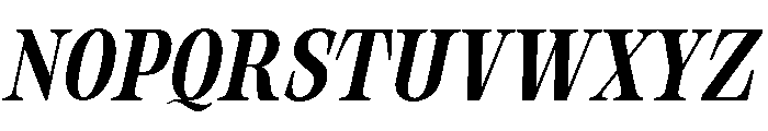 Orvessia Condensed Italic Font UPPERCASE